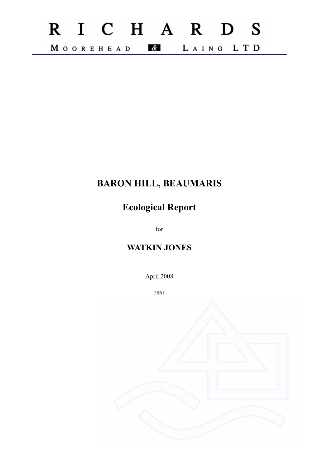 BARON HILL, BEAUMARIS Ecological Report