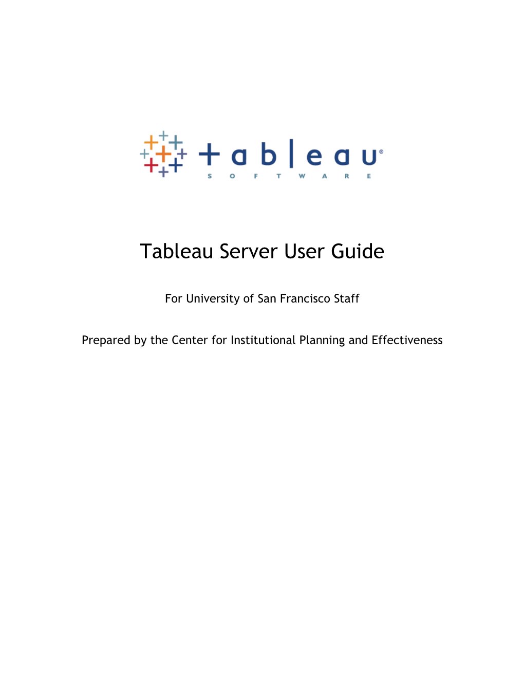 Tableau Server User Guide