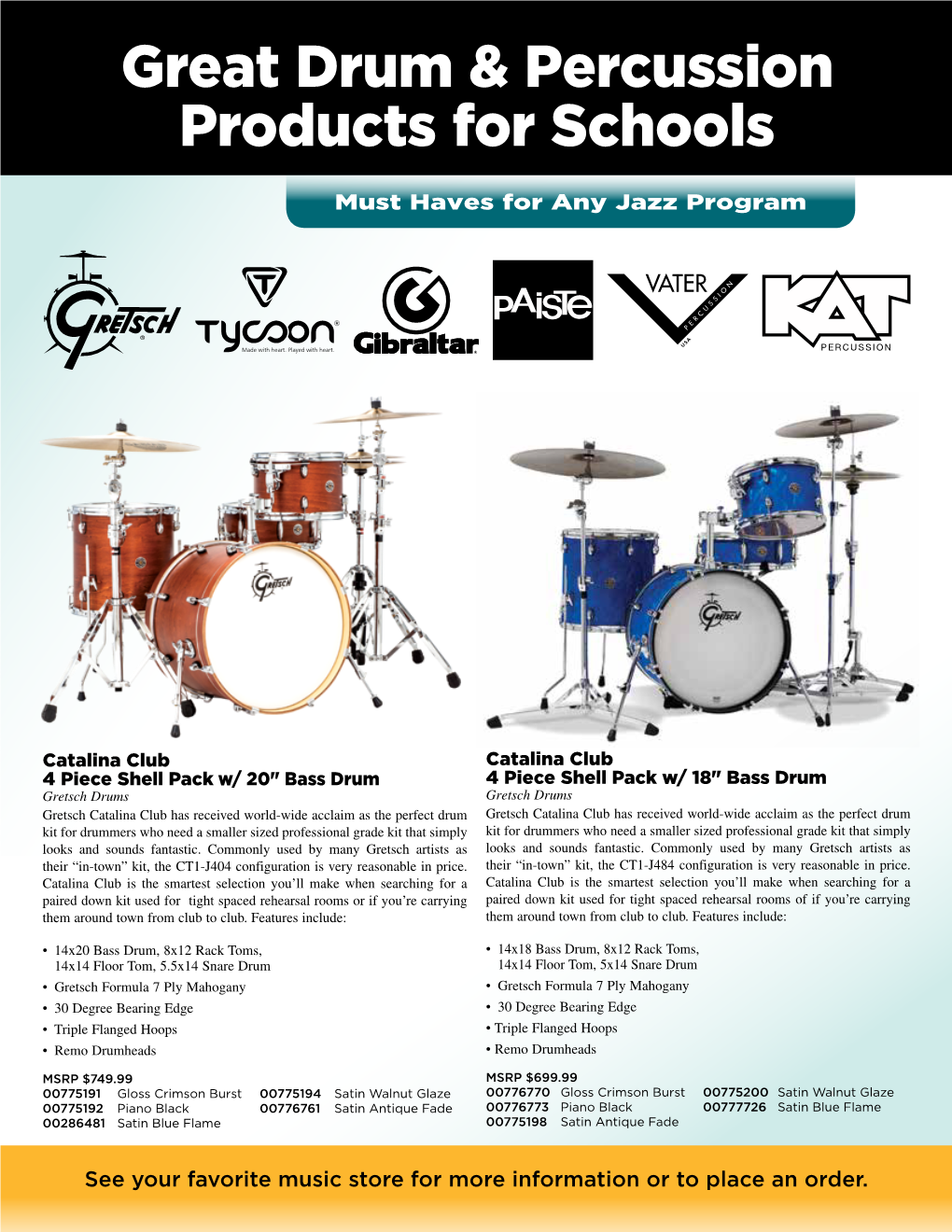 Great Drum & Percussion Products for Schools