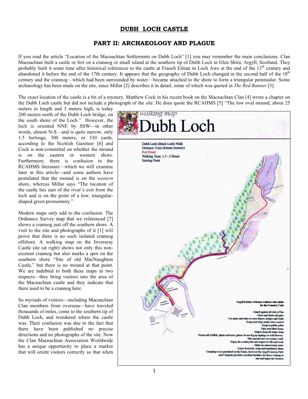 Dubh Loch Castle