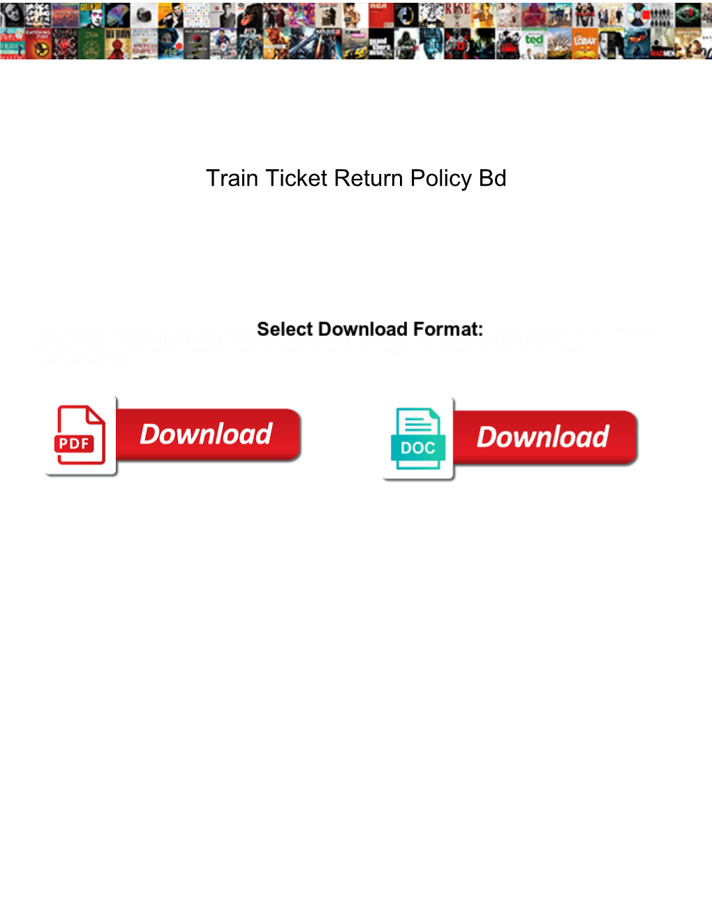 Train Ticket Return Policy Bd