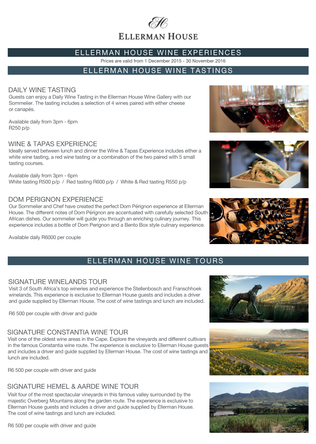 Ellerman House Wine Experiences