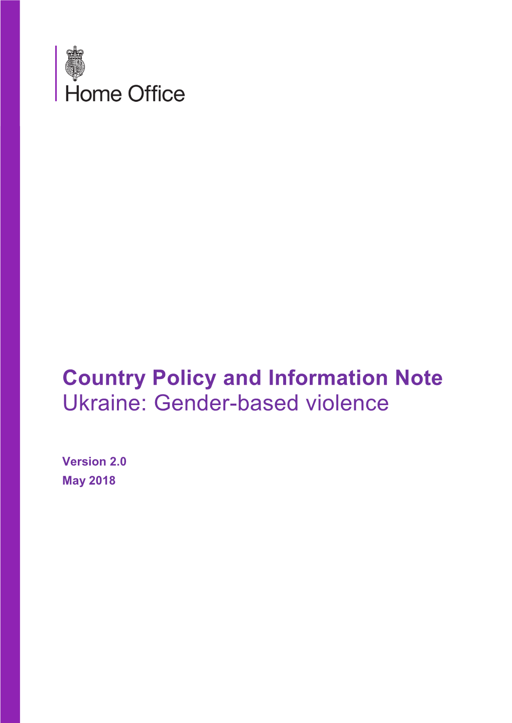 Ukraine: Gender-Based Violence