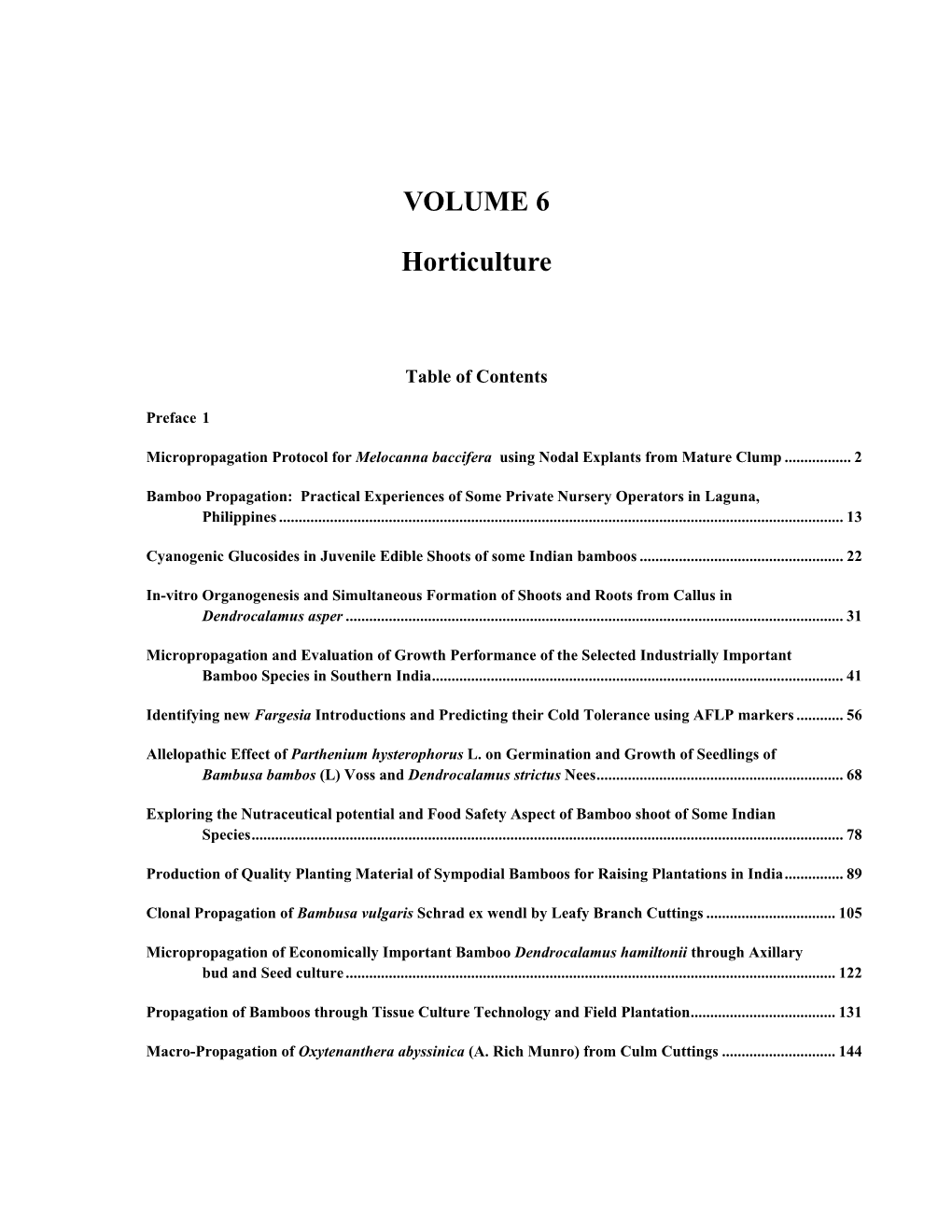 Bamboo Propagation: Practical Experiences of Some Private Nursery Operators in Laguna, Philippines