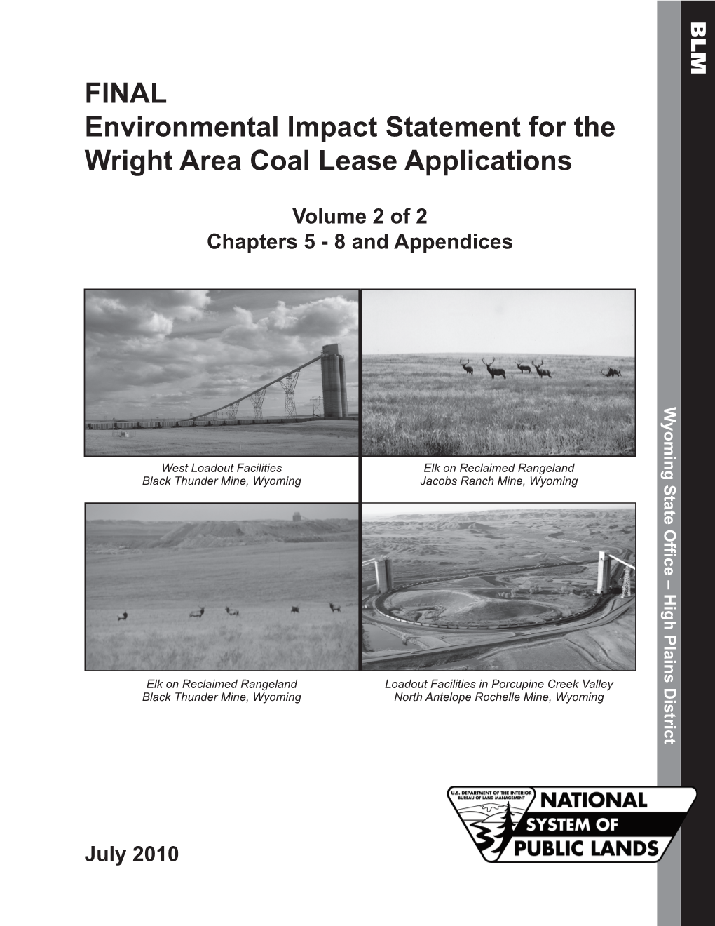 FINAL Environmental Impact Statement for the Wright Area Coal Lease Applications