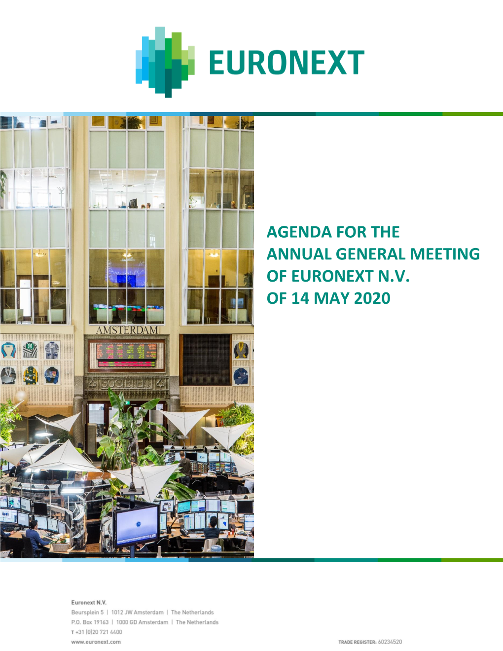 Euronext NV 2020 AGM Agenda.Pdf