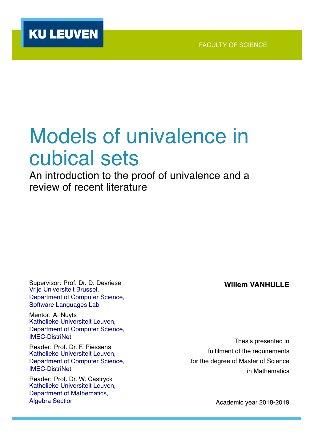 Models of Univalence in Cubical Sets an Introduction to the Proof of Univalence and a Review of Recent Literature