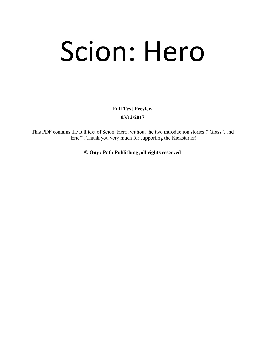 Full Text Preview 03/12/2017 This PDF Contains the Full Text of Scion