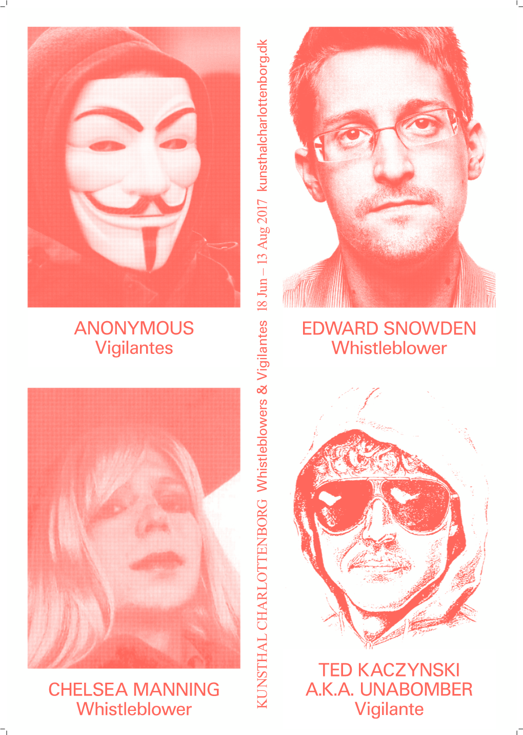 ANONYMOUS Vigilantes EDWARD SNOWDEN Whistleblower