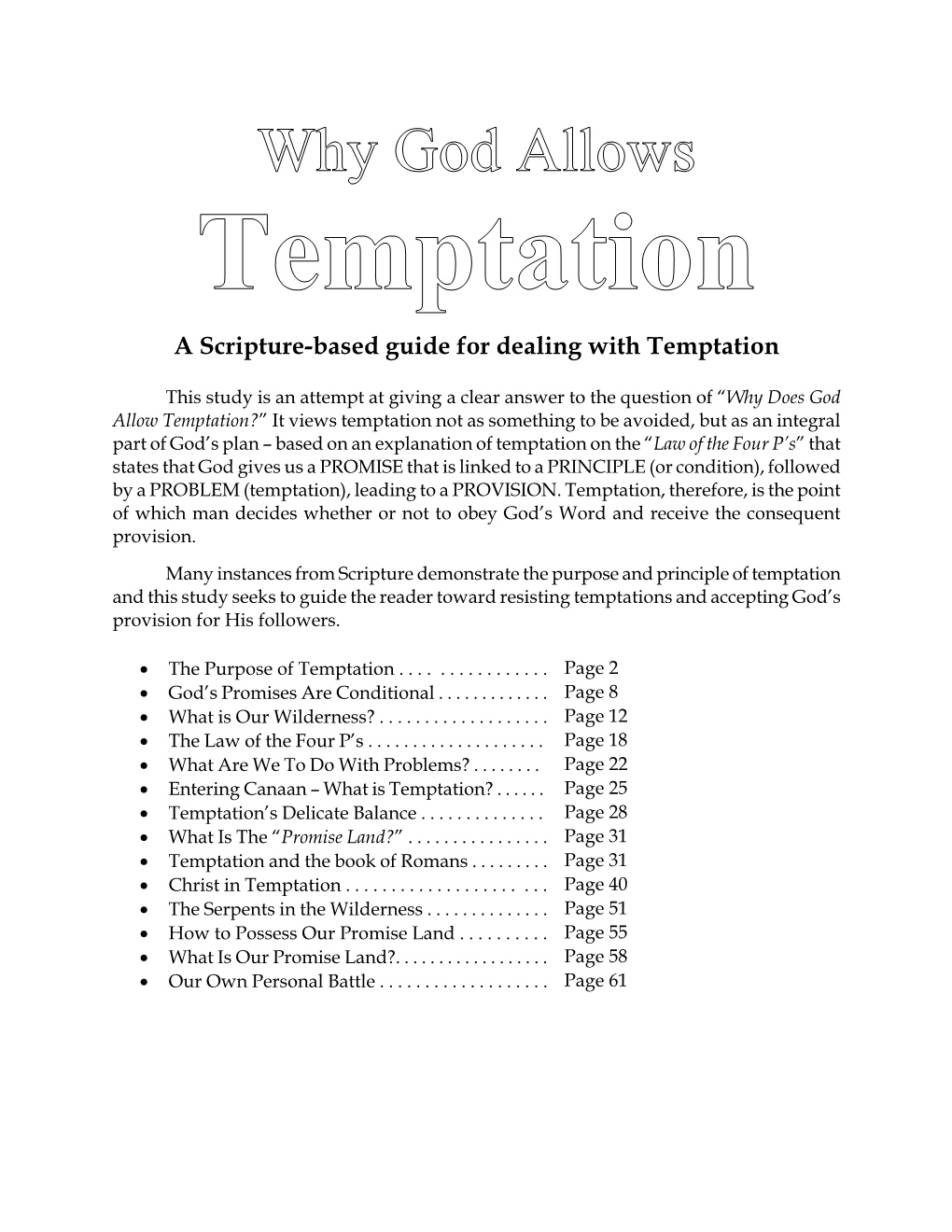 A Scripture-Based Guide for Dealing with Temptation