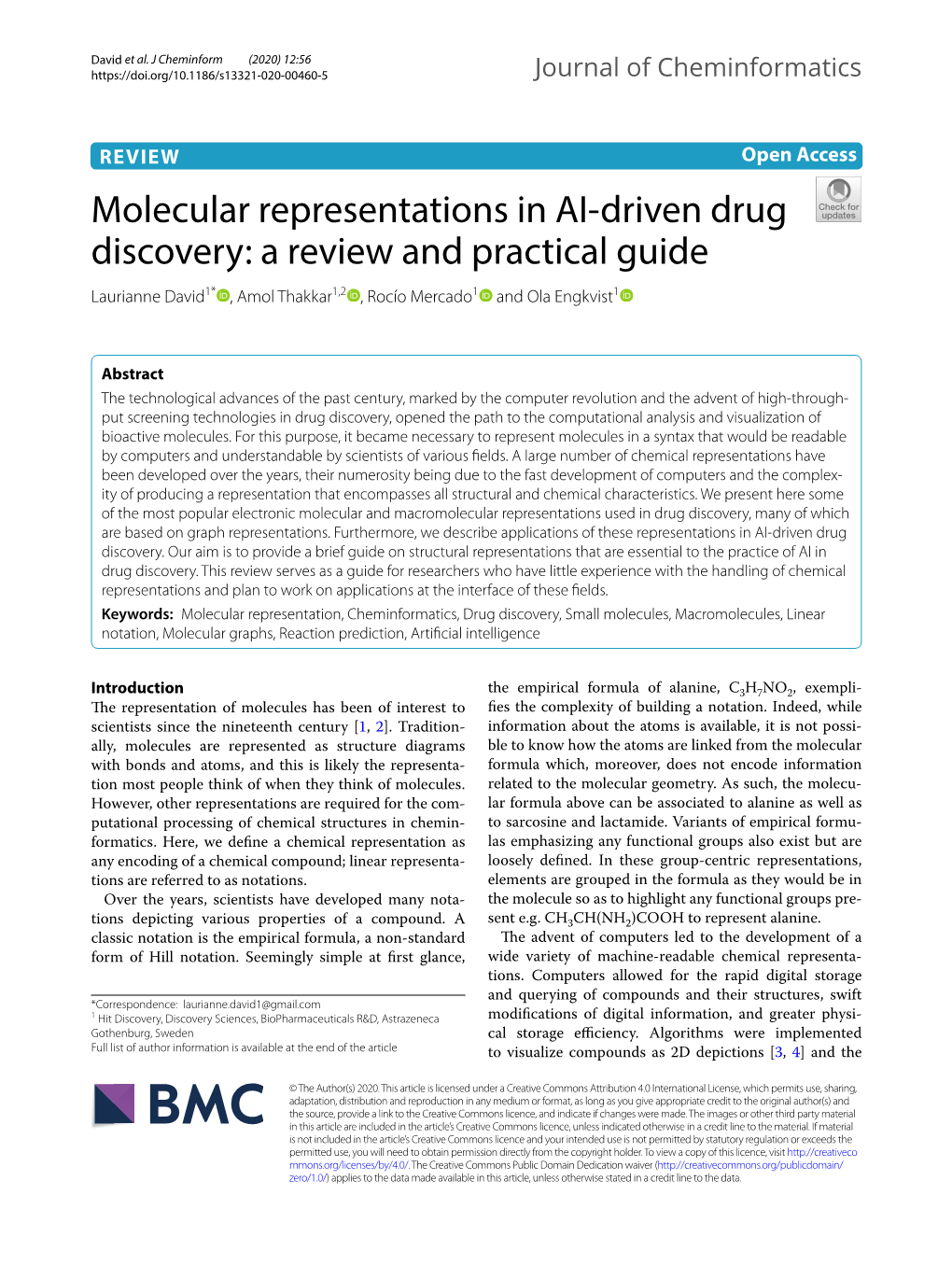 Molecular Representations in AI-Driven Drug Discovery