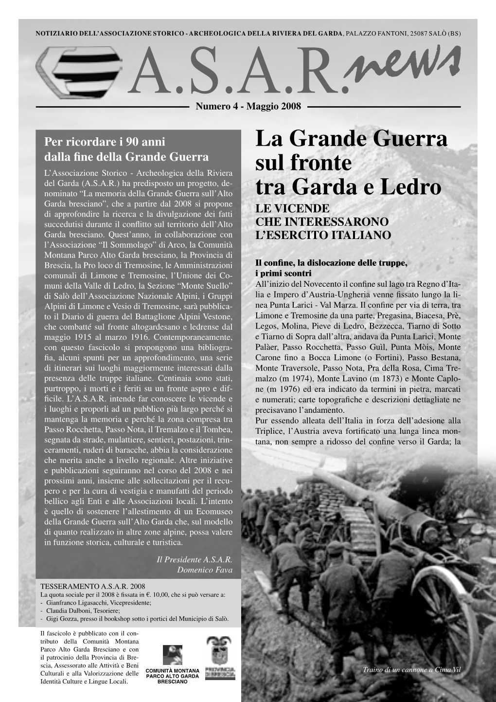 La Grande Guerra Sul Fronte Tra Garda E Ledro