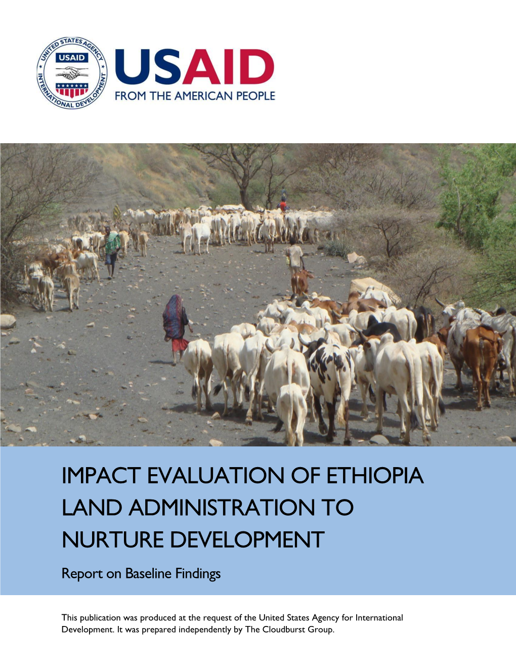LAND Oromia Impact Evaluation Baseline Report
