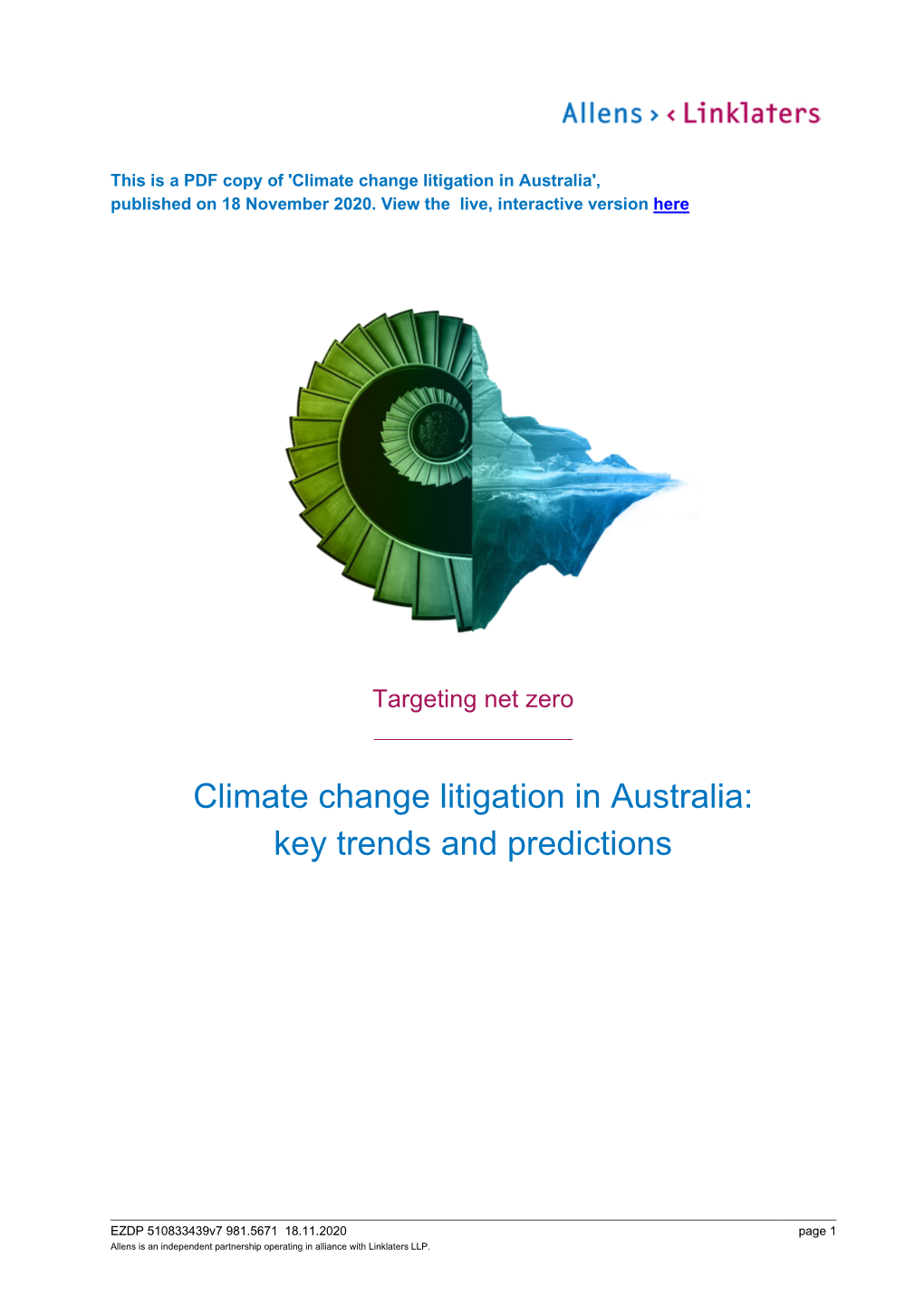 Climate Change Litigation in Australia: Key Trends and Predictions