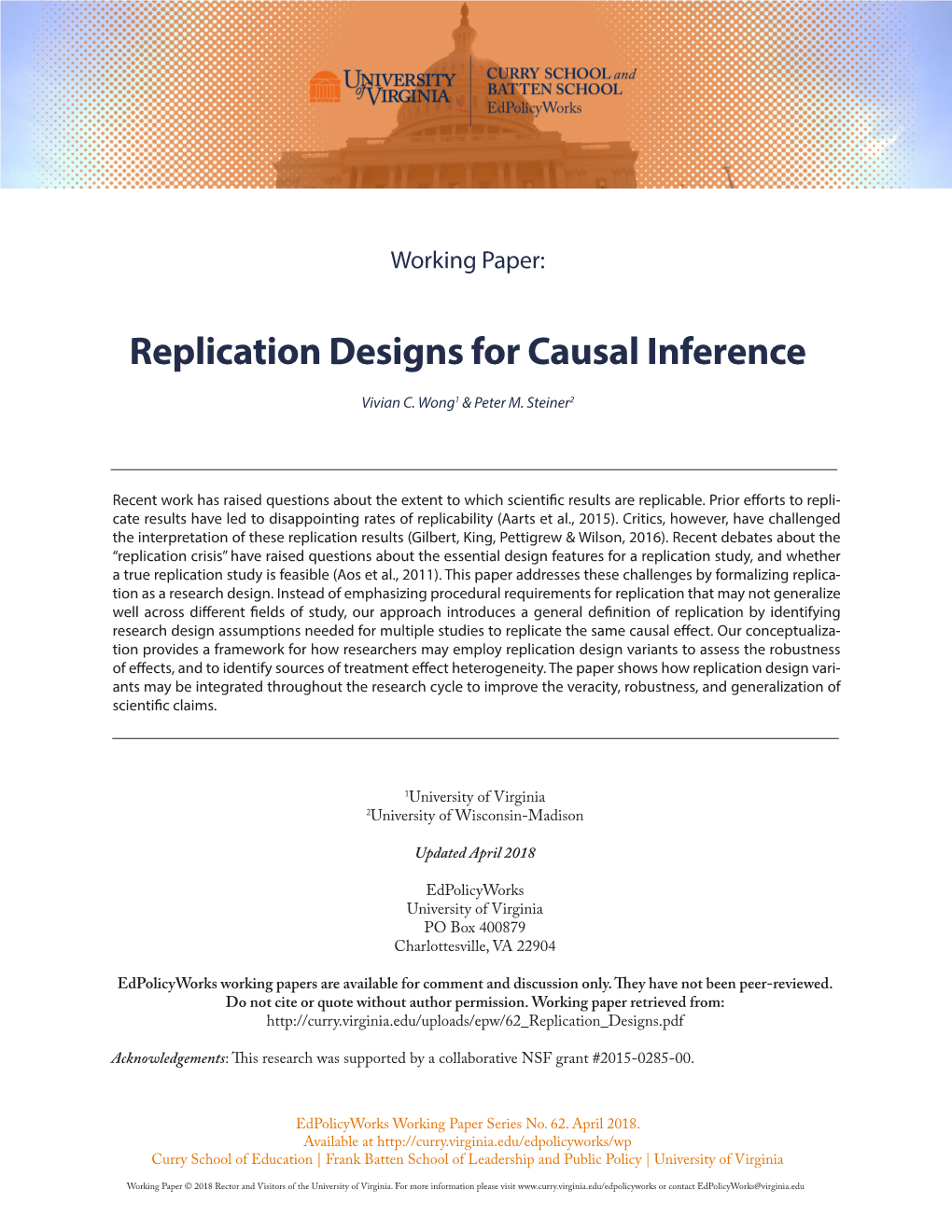 Replication Designs for Causal Inference