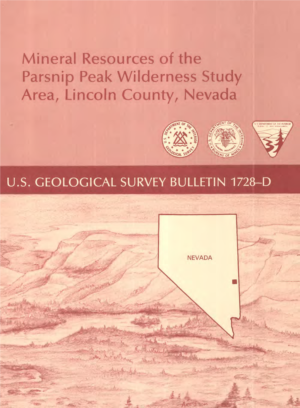Mineral Resources of the Parsnip Peak Wilderness Study Area, Lincoln County, Nevada