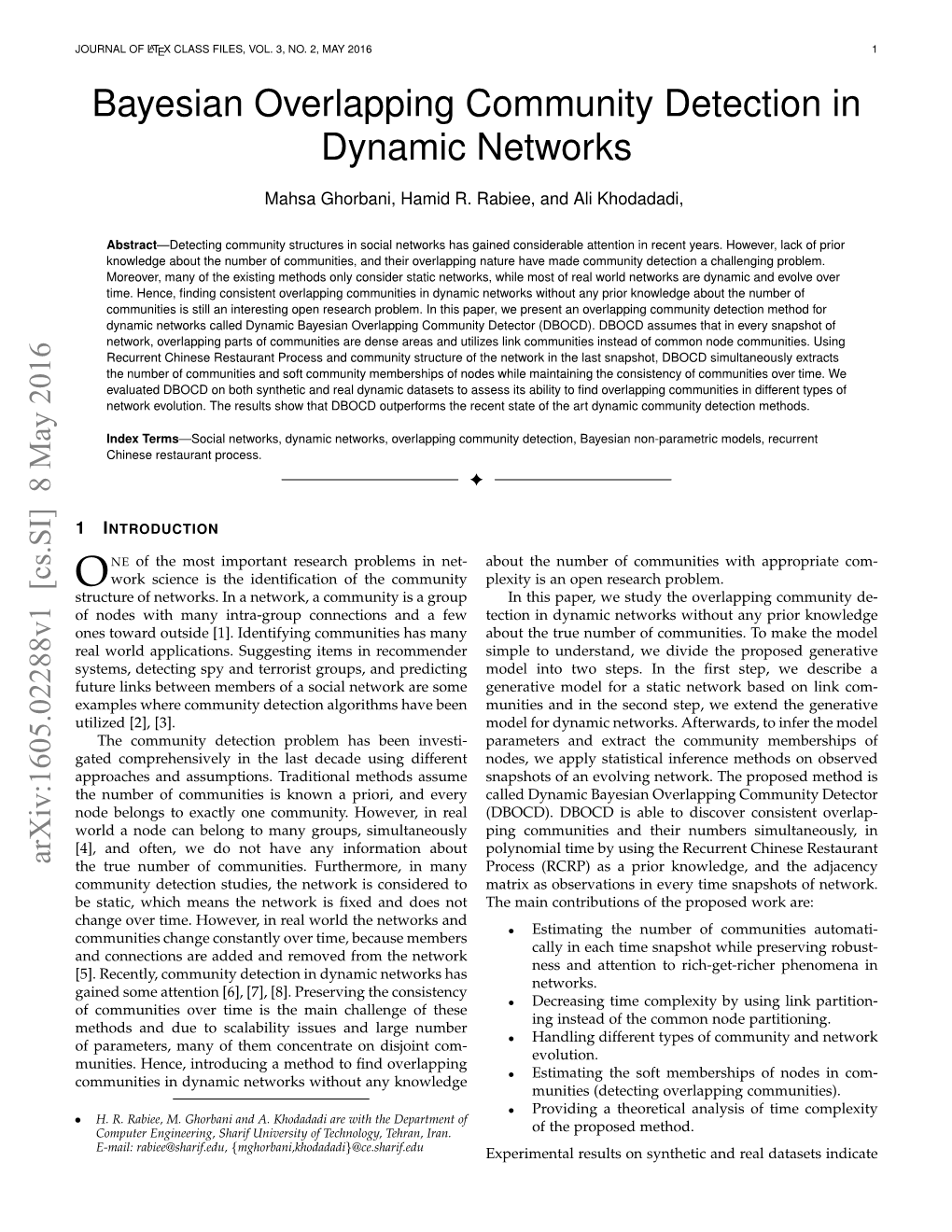 Bayesian Overlapping Community Detection in Dynamic Networks