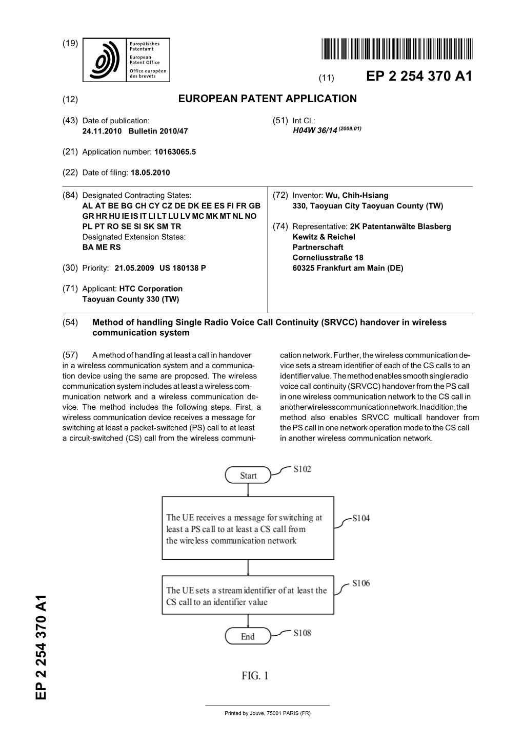 Method of Handling Single Radio Voice Call Continuity (SRVCC) Handover in Wireless Communication System