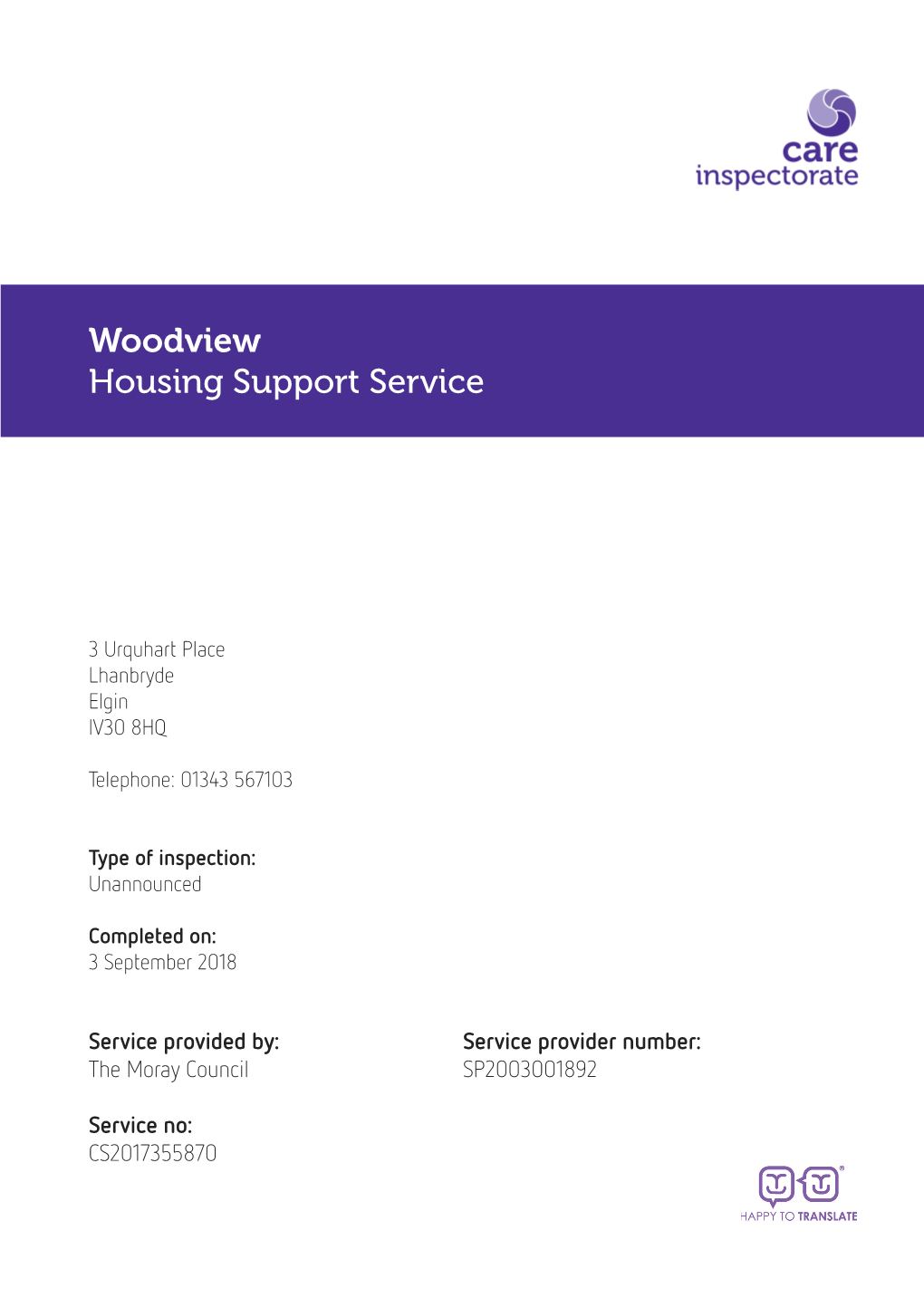 Woodview Housing Support Service