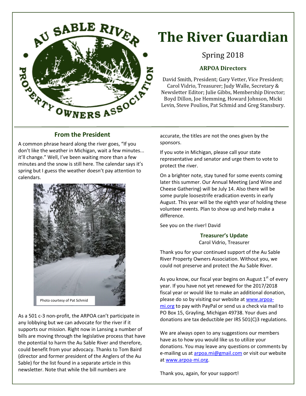 The River Guardian Spring 2018