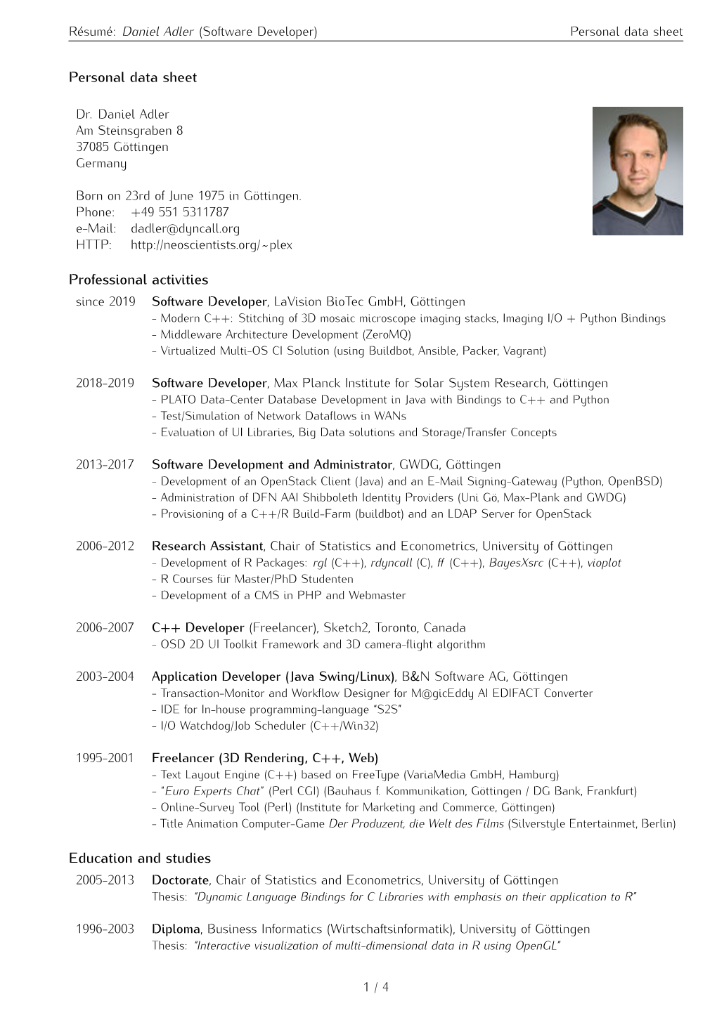 Resume (English)