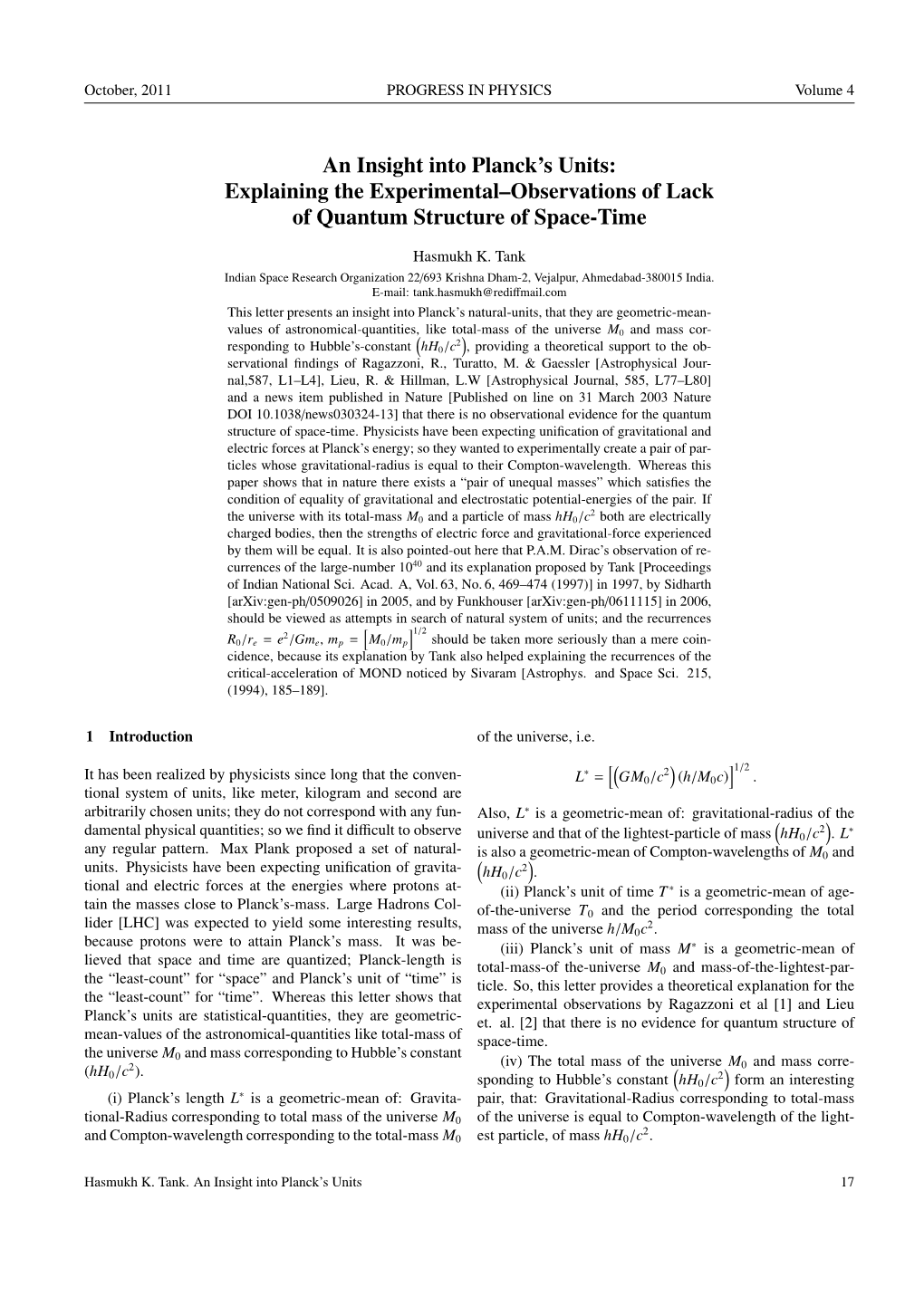 An Insight Into Planck's Units: Explaining the Experimental