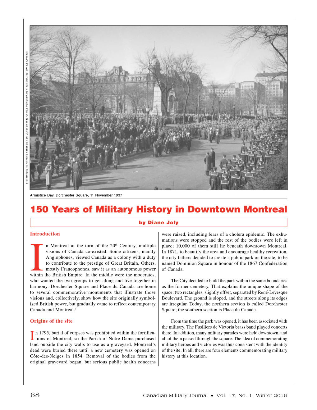 150 Years of Military History in Downtown Montreal