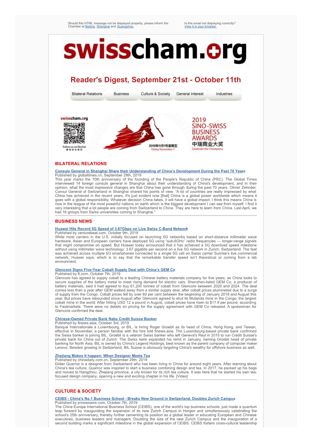 Reader's Digest, September 21St - October 11Th