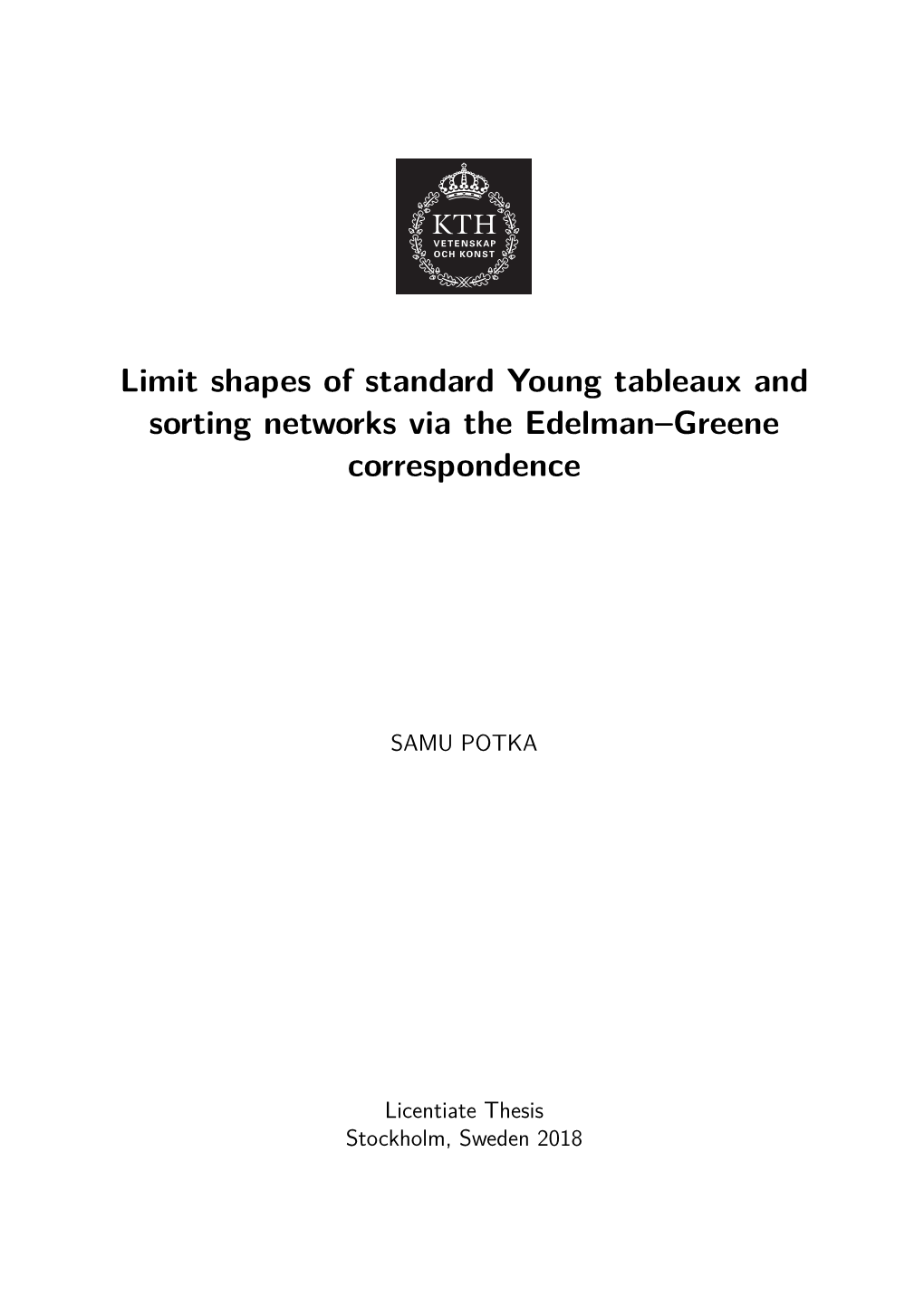 Limit Shapes of Standard Young Tableaux and Sorting Networks Via the Edelman–Greene Correspondence