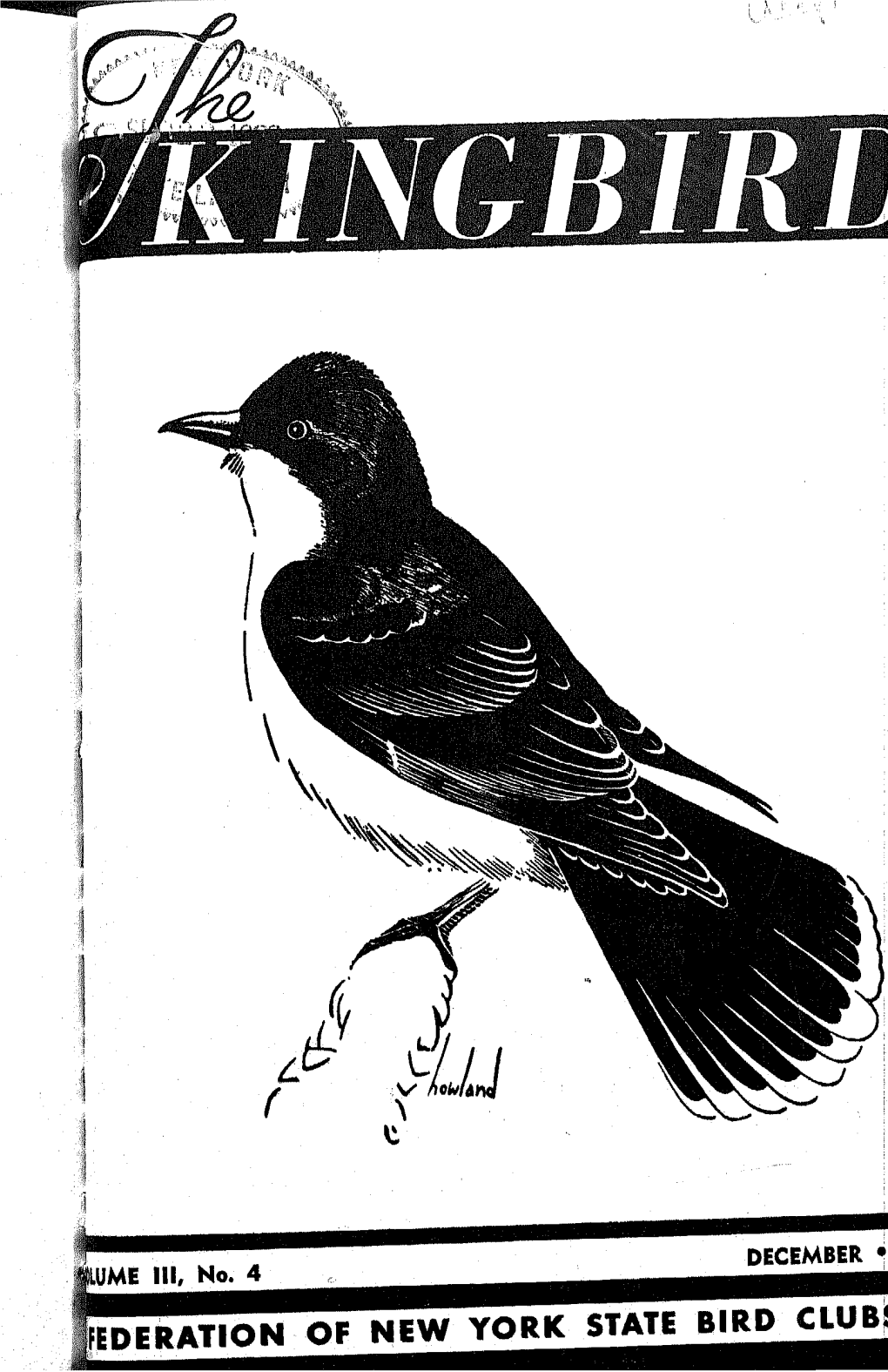 The Kingbird Vol. 3 No. 4 -December 1953