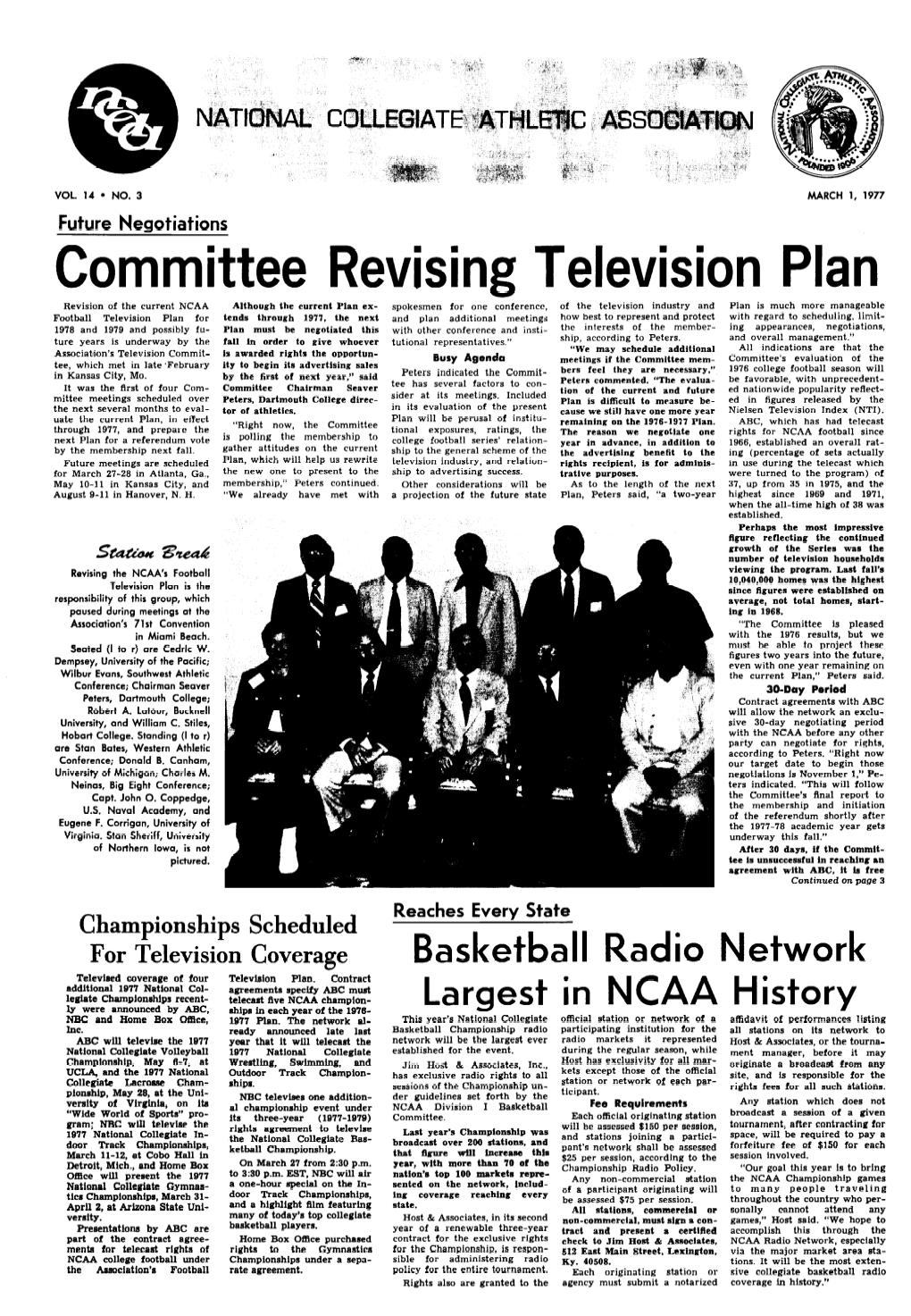 The NCAA NEWS Feels It Makes a Point and Discusses a Topic Tabling-A Dilatory Tactic Which Will Interest Readers