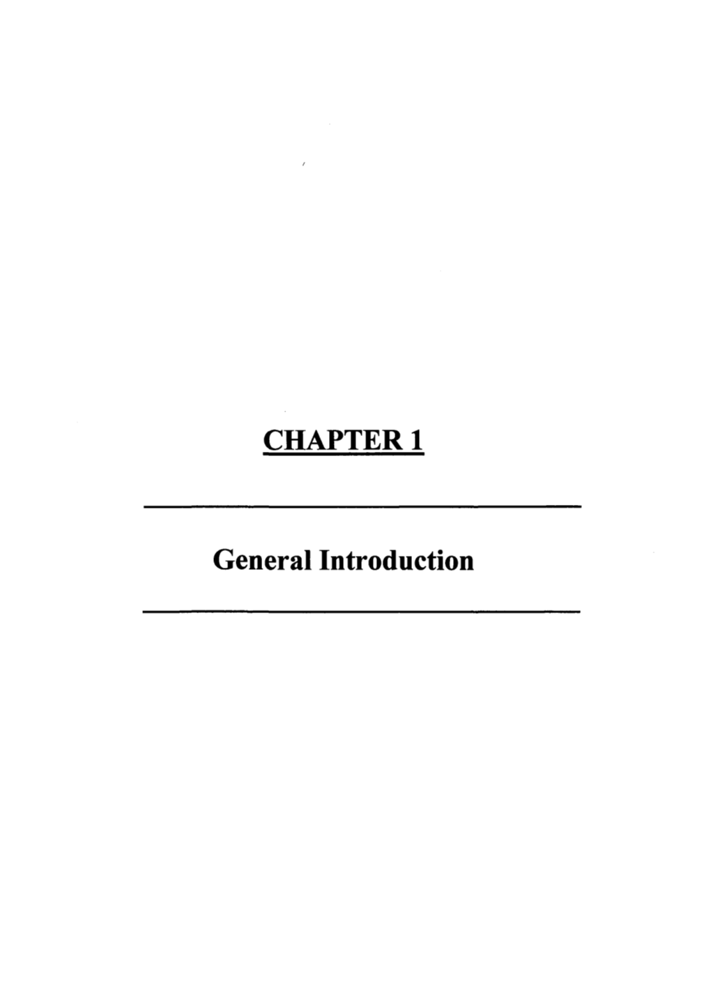 CHAPTER 1 General Introduction