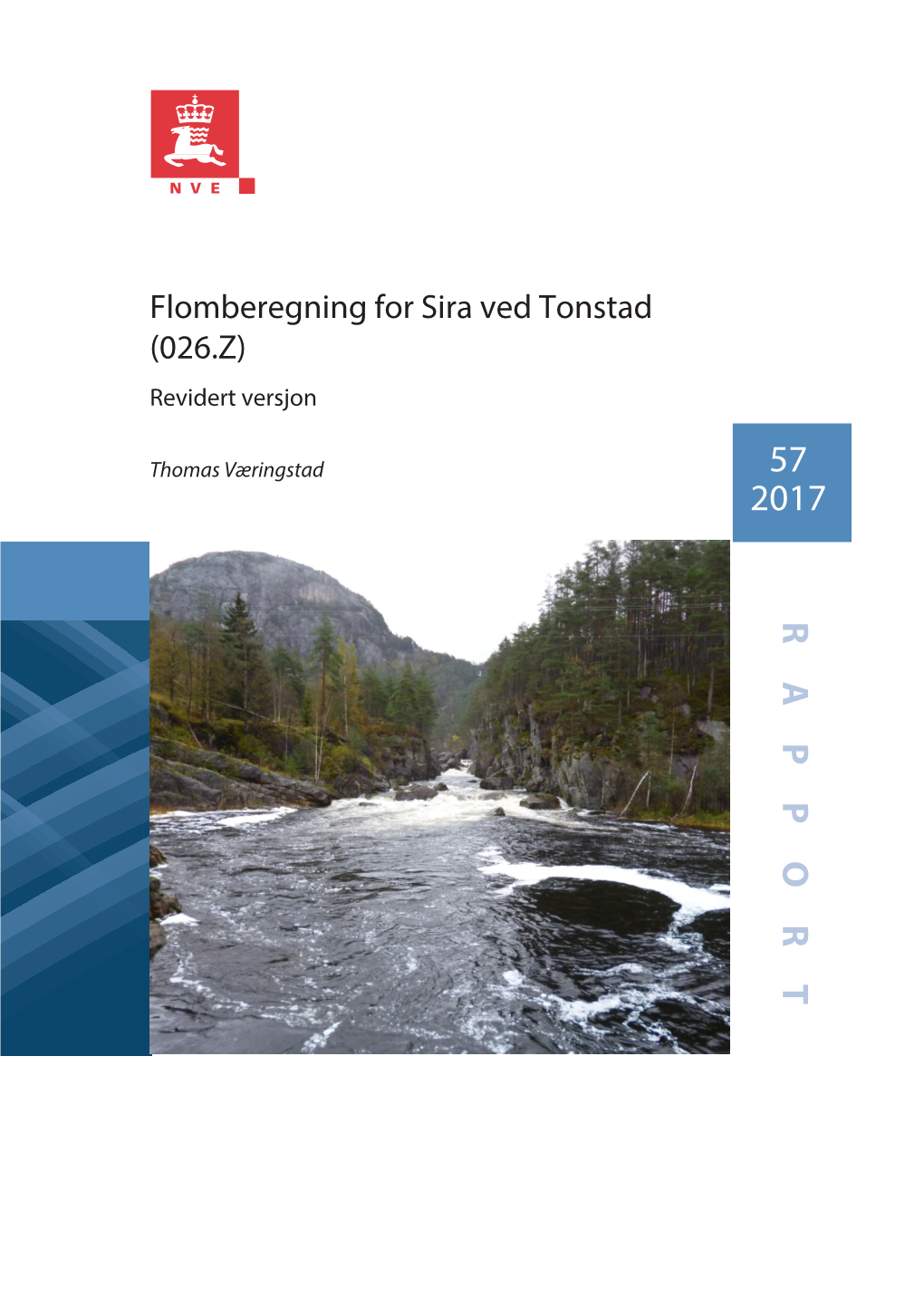 Flomberegning for Sira Ved Tonstad (026.Z)