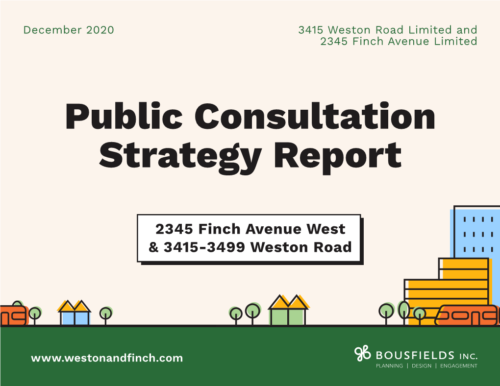 Public Consultation Strategy Report