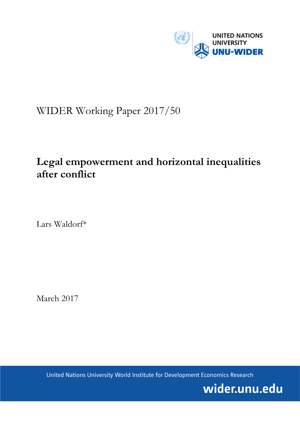 WIDER Working Paper 2017/50
