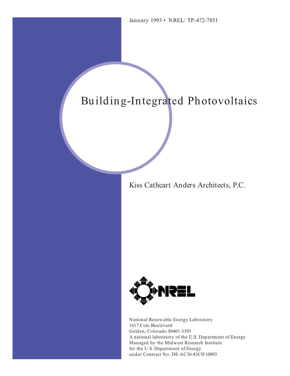 Building-Integrated Photovoltaics