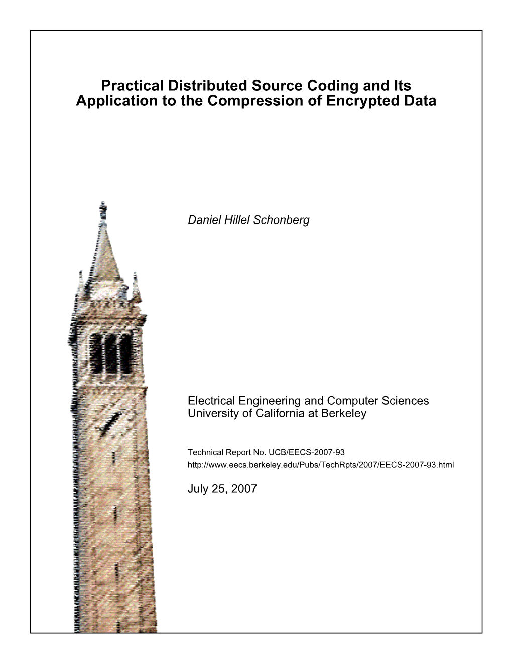 Practical Distributed Source Coding and Its Application to the Compression of Encrypted Data