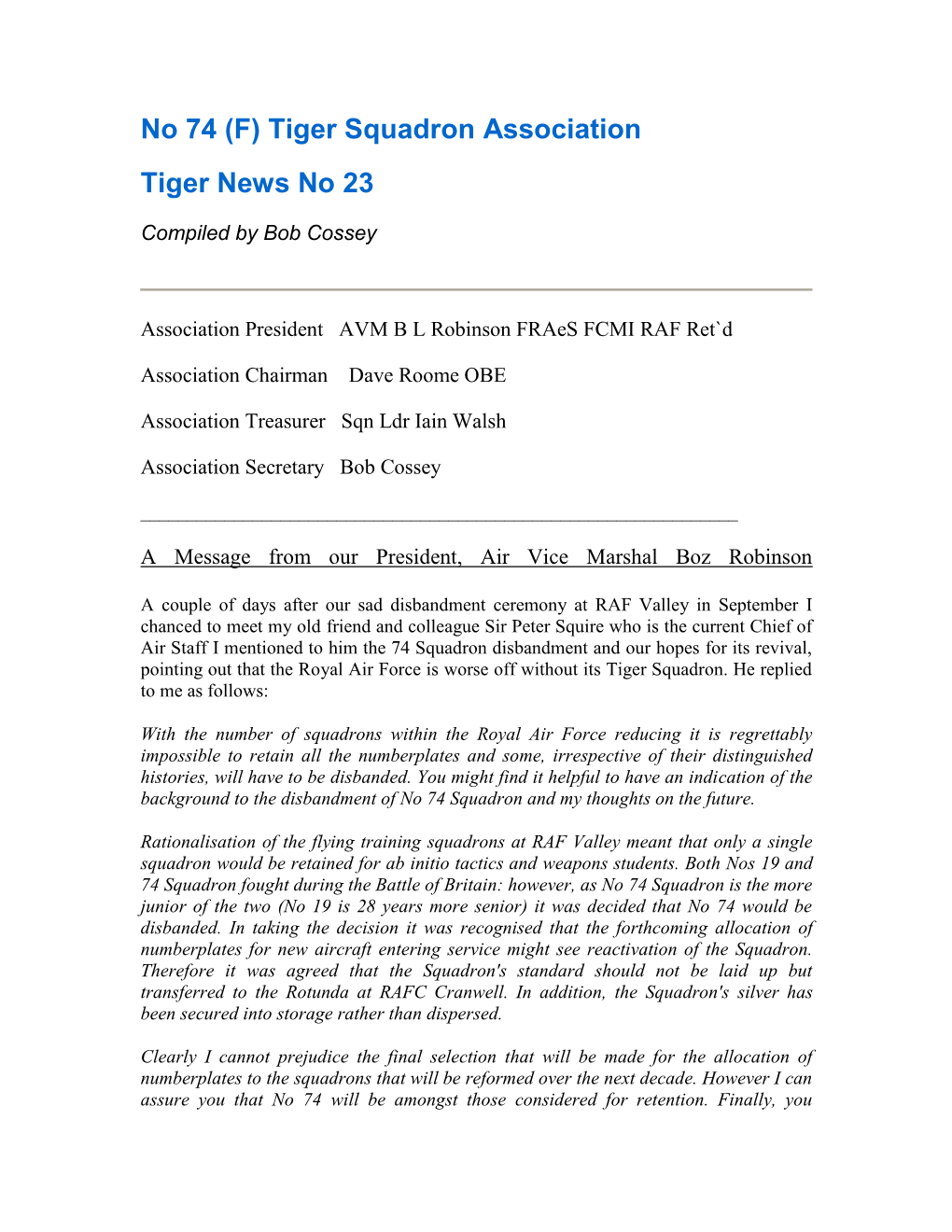 Tiger News 23