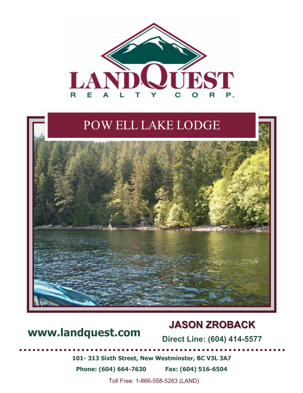 Powell Lake Lodge