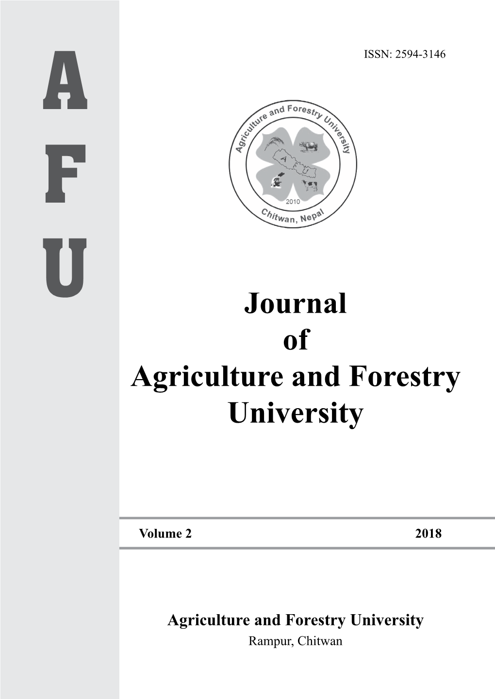 Journal of Agriculture and Forestry University