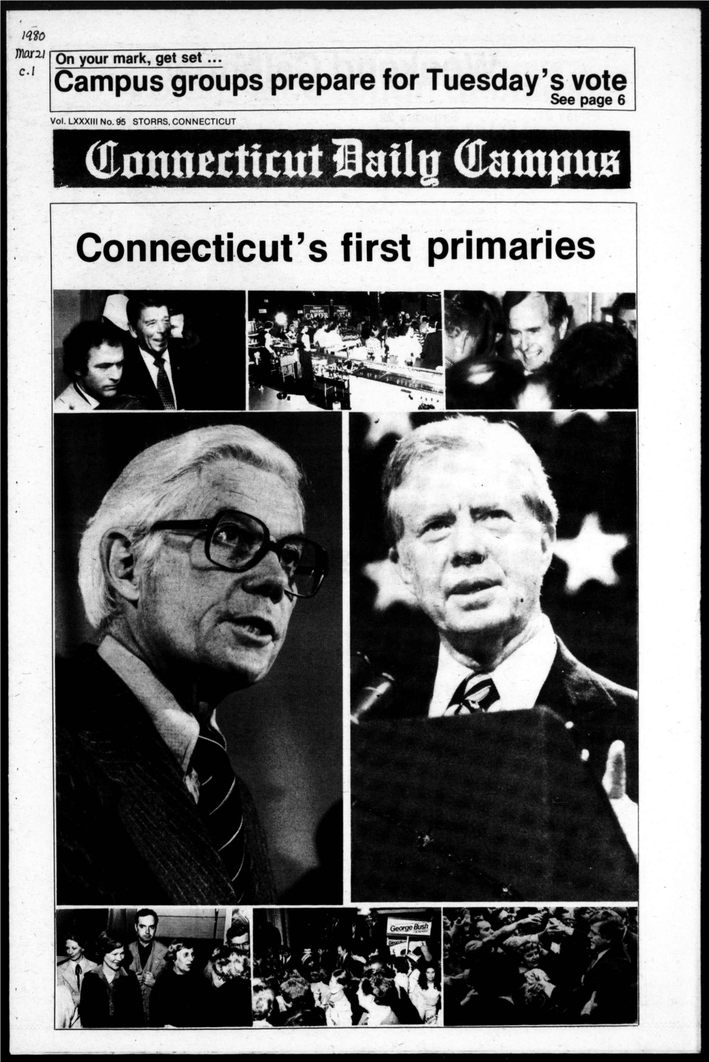 Connecticut's First Primaries I Ayi . - Ini»I WWIJ Wuiii^/Uo, I Uuaj, I»Iai 011 E