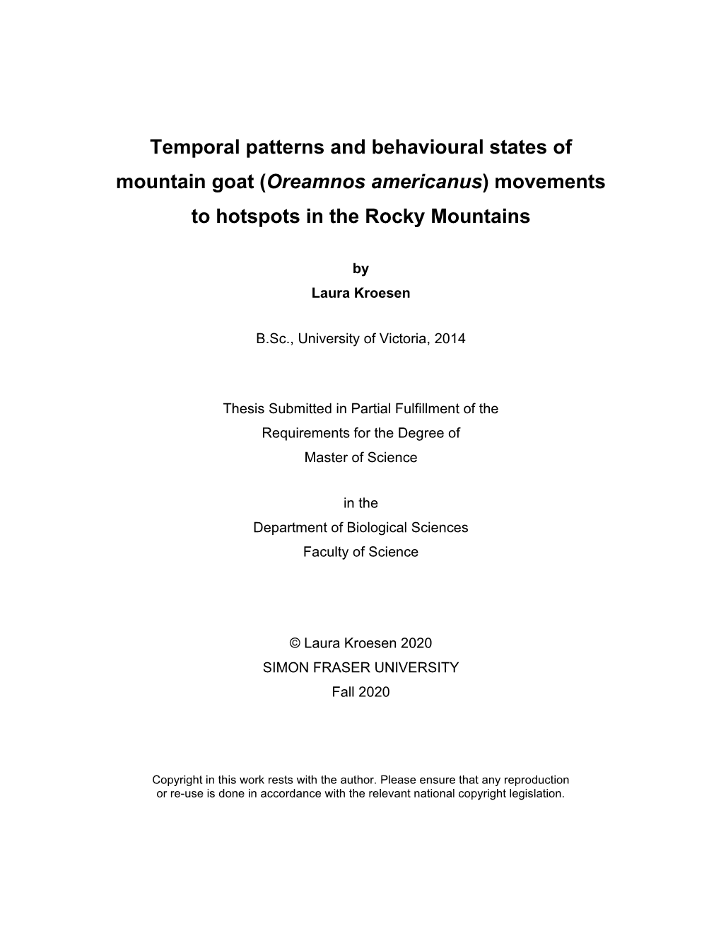 Overview of Thesis Chapters