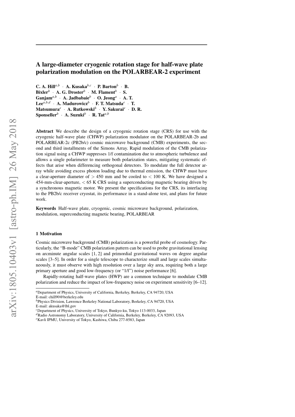 A Large-Diameter Cryogenic Rotation Stage for Half-Wave Plate Polarization Modulation on the POLARBEAR-2 Experiment