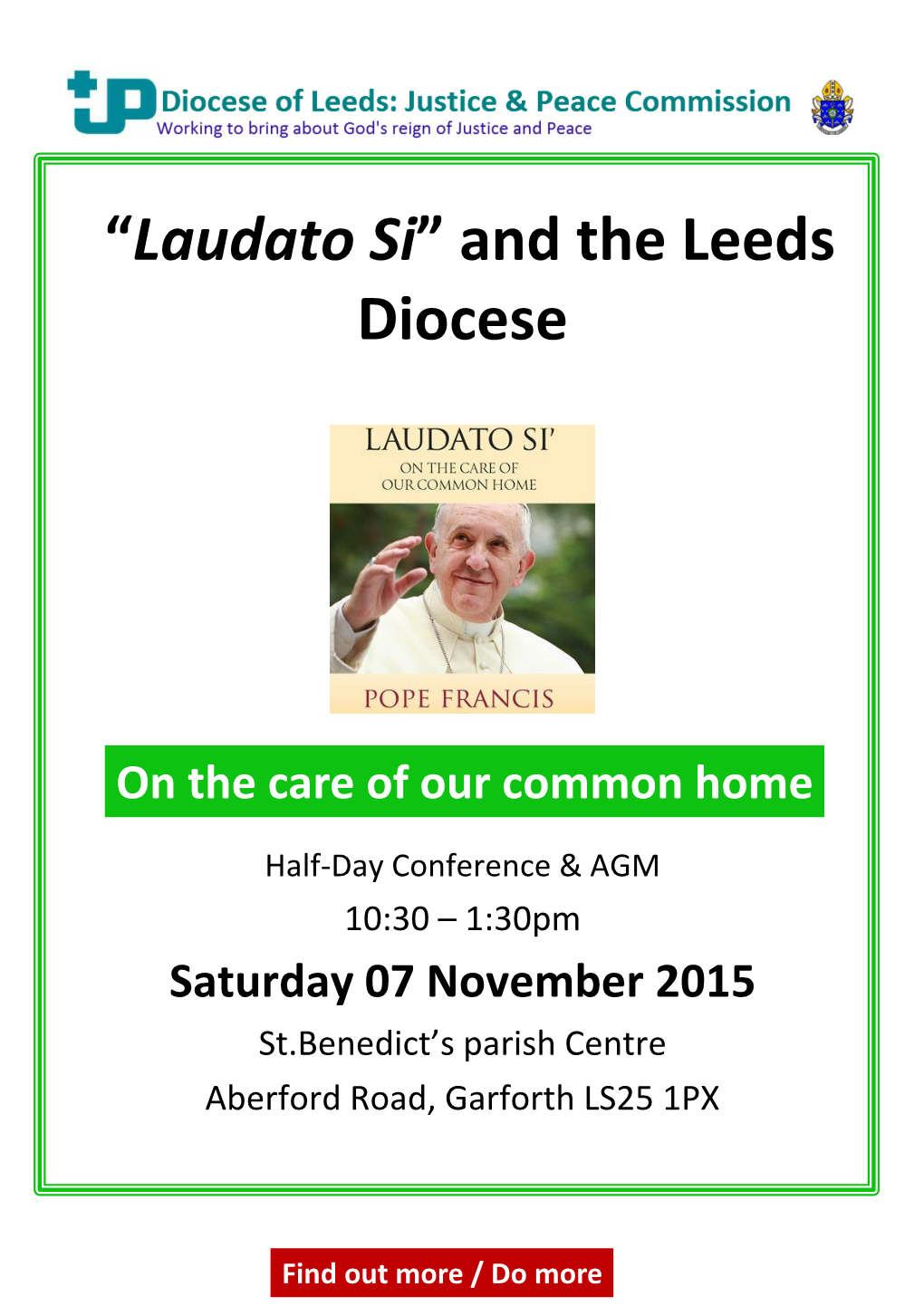 “Laudato Si” and the Leeds Diocese