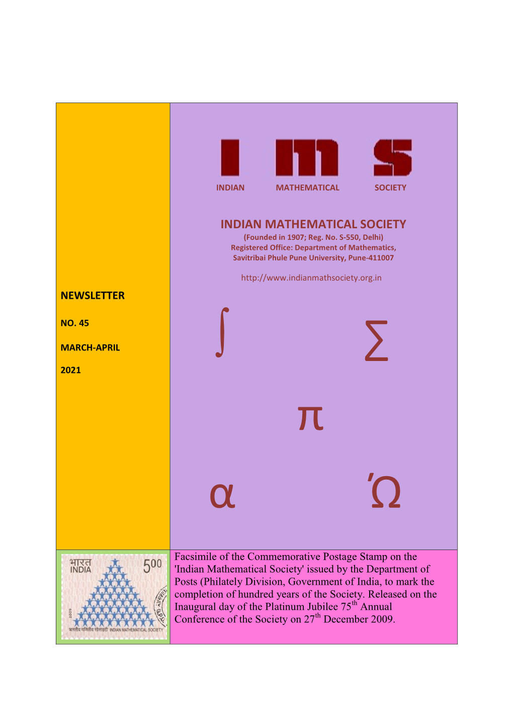 IMS News Letter 45