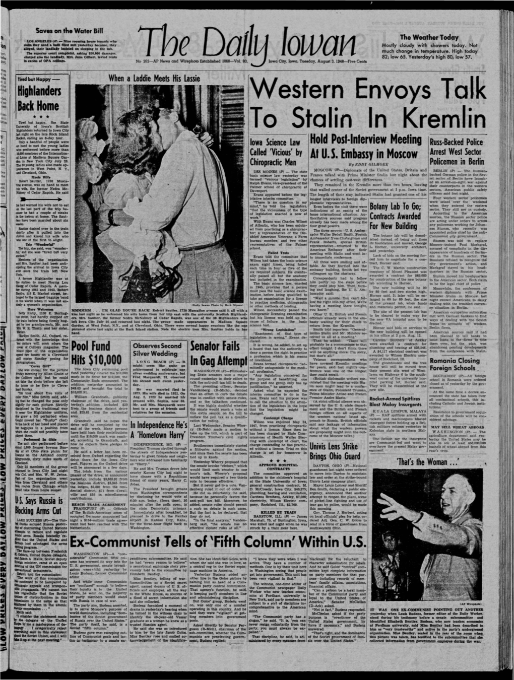 Daily Iowan (Iowa City, Iowa), 1948-08-03