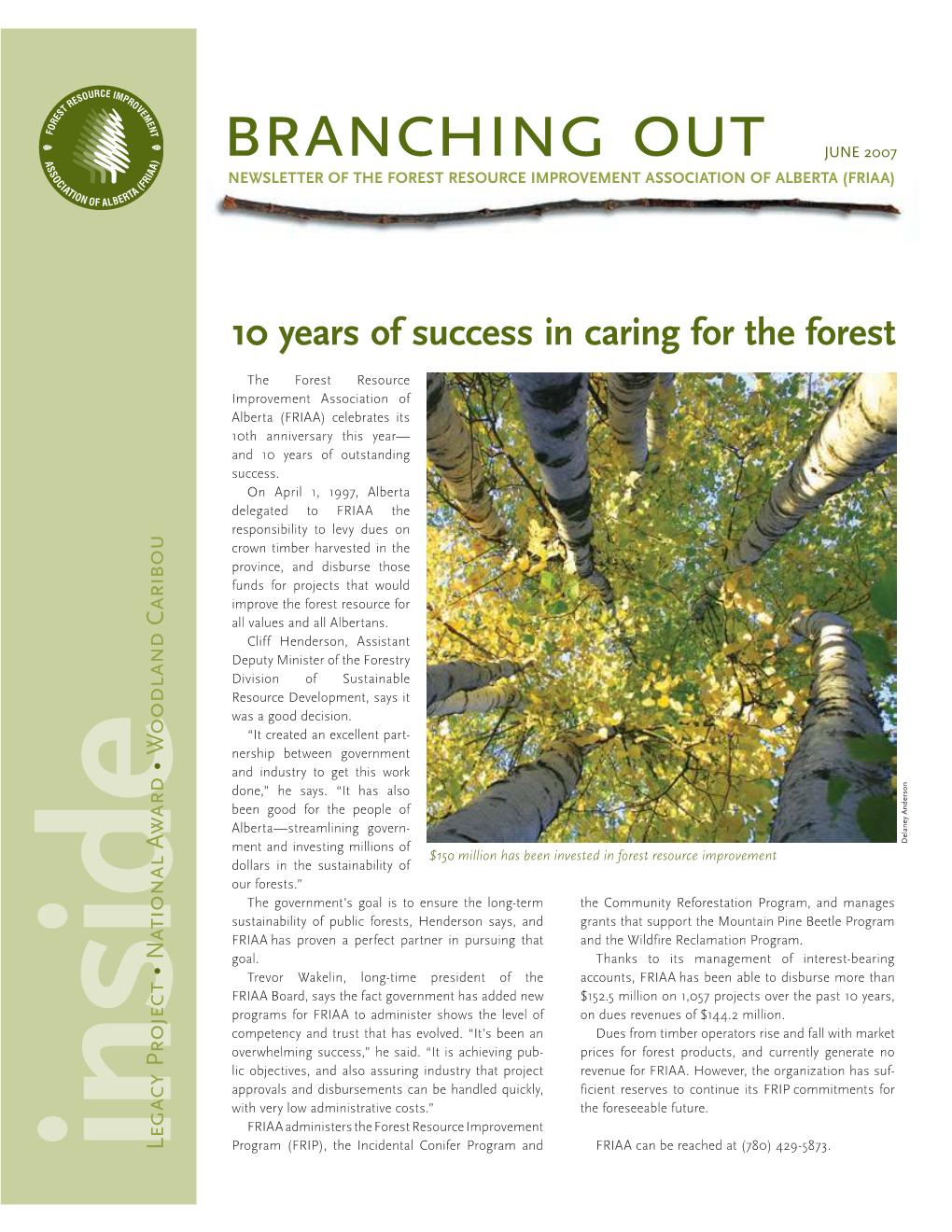Branching out – June 2007