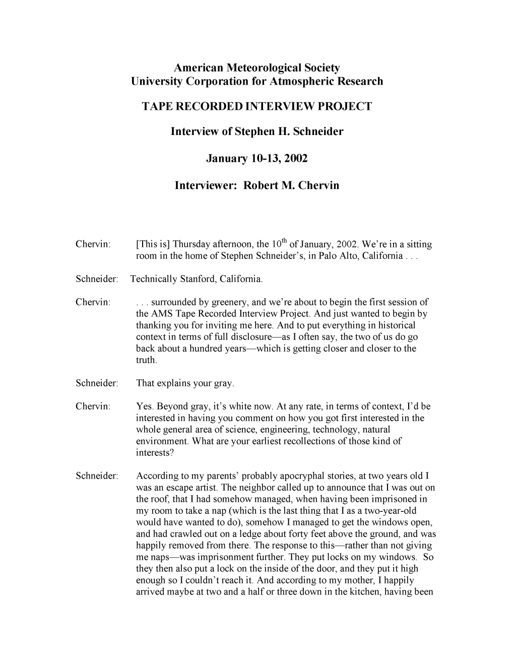 American Meteorological Society University Corporation for Atmospheric Research