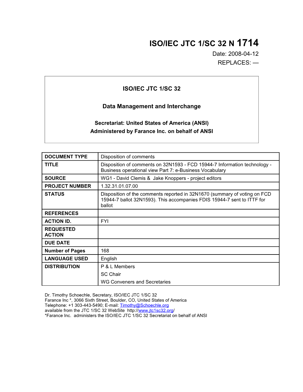 Data Management and Interchange