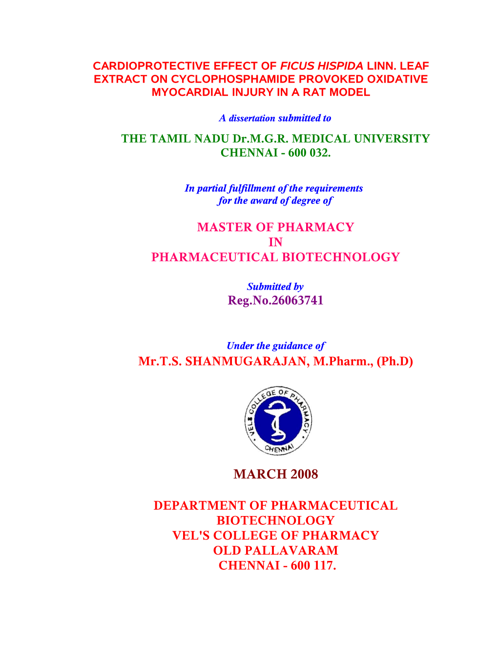 Synthesis and Biological Evaluation of Pyrazoline